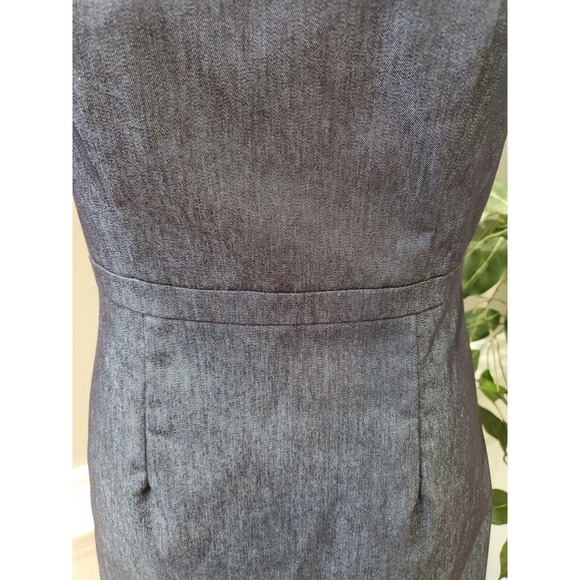 Merona Women's Solid Blue Cotton Off the Shoulder Short Length Dress Size 2 - Picture 3 of 10